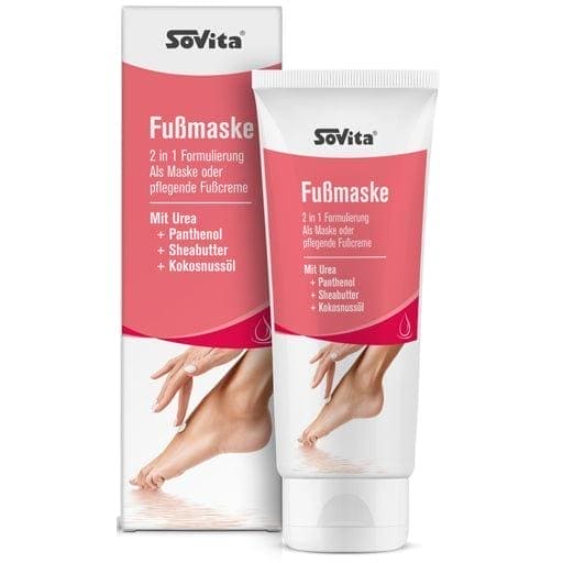 urea, panthenol, shea butter, coconut oil, SOVITA foot mask - UKDorf