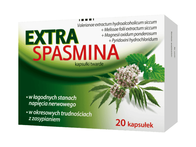 Valerian root extract, lemon balm herb, Extraspasmina - UKDorf