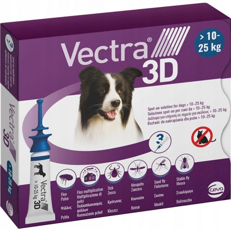 Vectra 3D Spot-on solution for dogs 10-25 kg - UKDorf