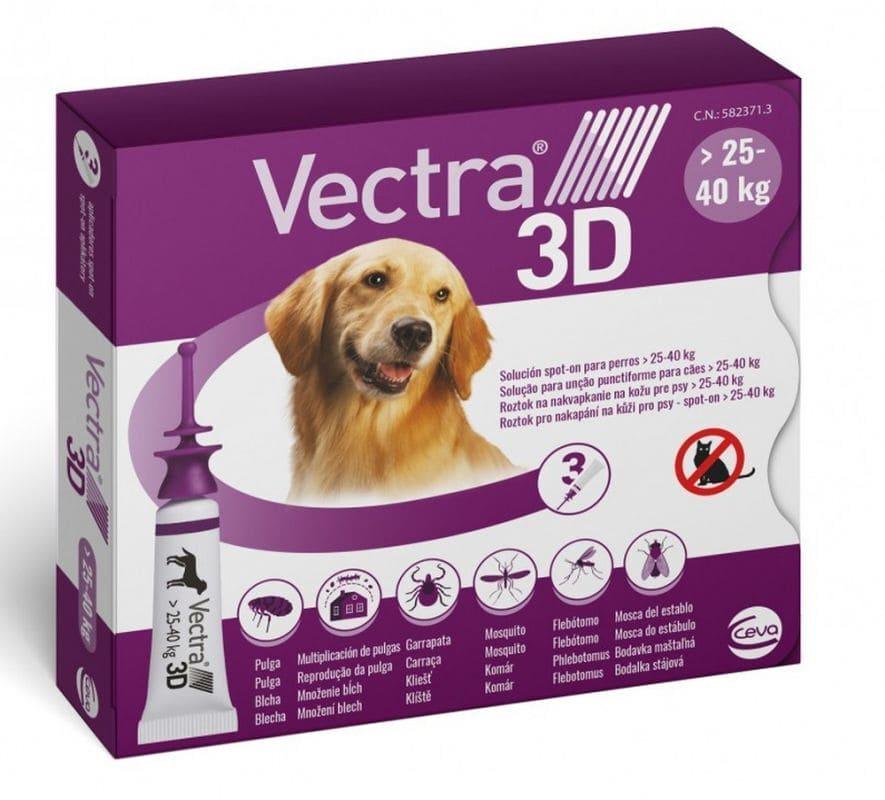 Vectra 3D Spot-on solution for dogs 25-40 kg - UKDorf