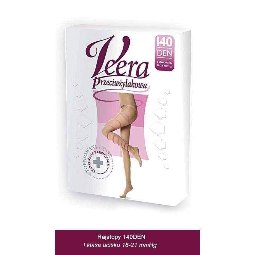 Veera varicose tights 40 DEN natural color, size 4 x 1 piece UK
