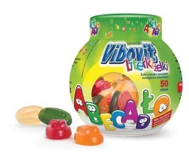 VIBOVIT (LITERKI) Letters, fruit jelly beans with vitamins x 50 pieces