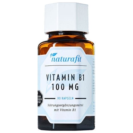 Vitamin b1 deficiency, NATURAFIT Vitamin B1 100 mg capsules - UKDorf