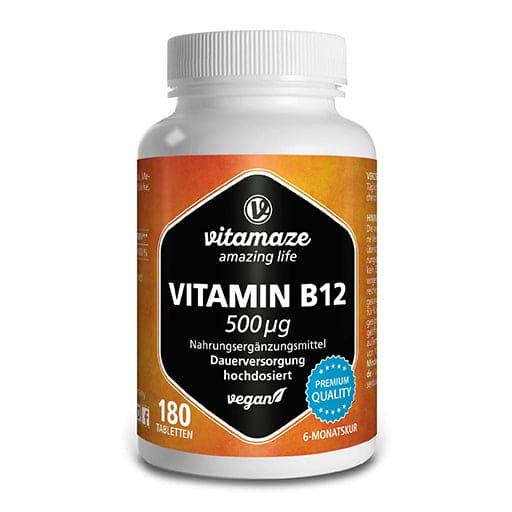 VITAMIN B12 500 µg high-dose vegan tablets - UKDorf