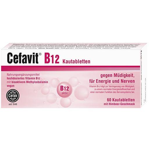 Vitamin B12 chewable tablets, CEFAVIT - UKDorf