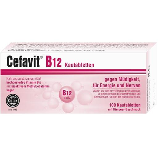 Vitamin B12 chewable tablets, CEFAVIT - UKDorf