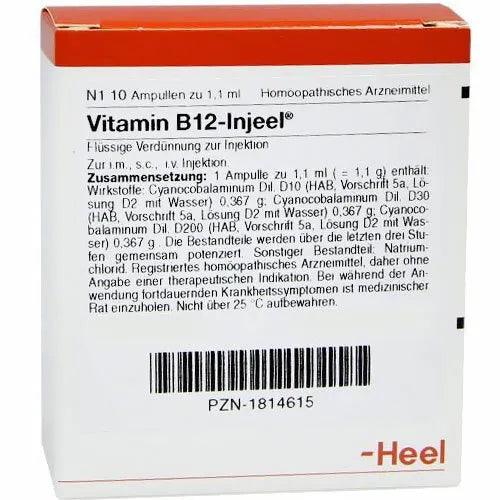 VITAMIN B12, cyanocobalamin INJEEL ampoules - UKDorf