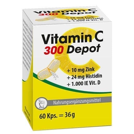 VITAMIN C 300 depot+zinc+histidine+D capsules - UKDorf