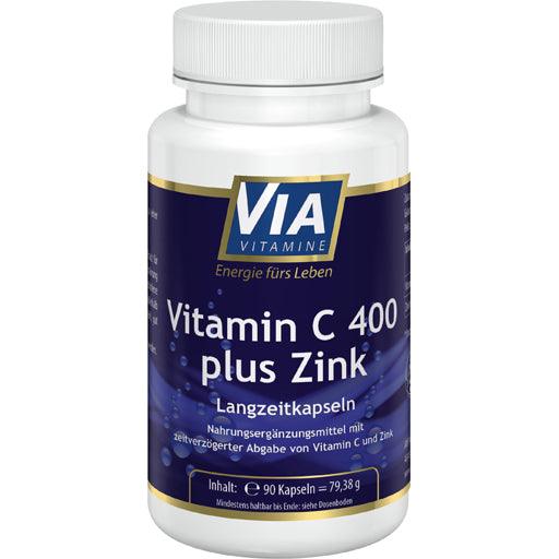 Vitamin C 400 plus zinc long-term capsules - UKDorf