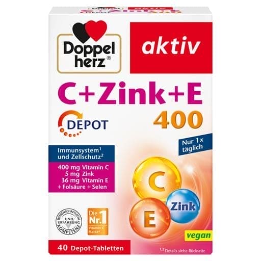 Vitamin C, Zinc, Vitamin E, Depot tablets - UKDorf