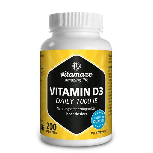 VITAMIN D3 1,000 IU daily vegetarian tablets - UKDorf