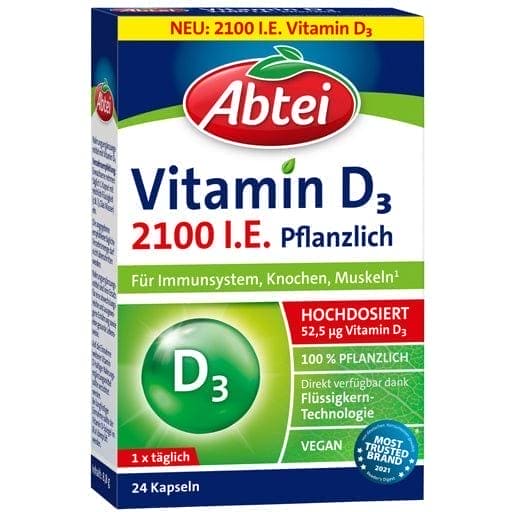 Vitamin D3 2100 IU vegetable capsules - UKDorf