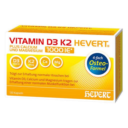 VITAMIN D3 K2 Hevert plus Ca Mg 1000 IU capsules - UKDorf