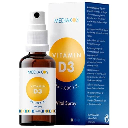Vitamin d3 spray, VITAMIN D3 1000 IU Mediakos Vital Spray - UKDorf