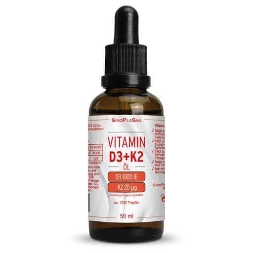 VITAMIN D3,K2 1000 IU,20 µg drops for oral use - UKDorf