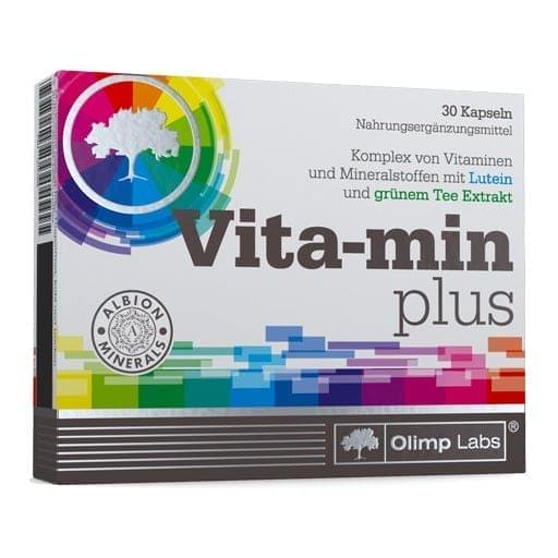 vitamin, mineral complex, lutein, green tea extract, VITA-MIN plus capsules - UKDorf