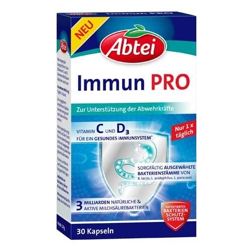 Vitamins C, D, live lactic acid bacteria, inulin, Immune Pro Capsules - UKDorf