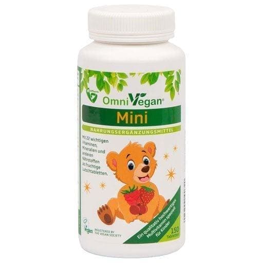 Vitamins for kids, OMNIVEGAN mini multivitamins for children lozenges - UKDorf