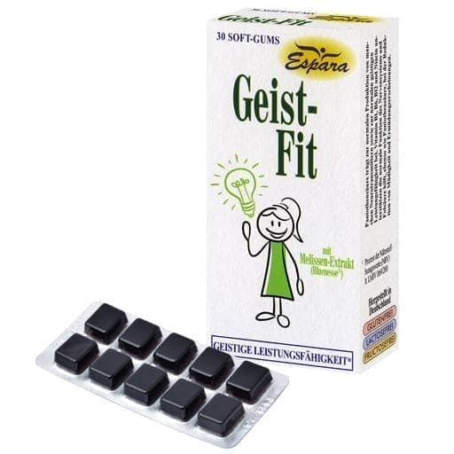 Vitamins, lemon balm extract, anthocyanidins, lecithin, GEIST-FIT soft gums - UKDorf