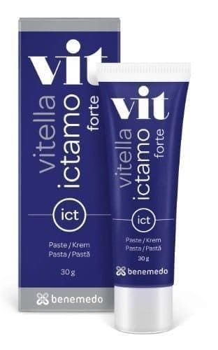 Vitella Ictamo Forte cream for difficult skin changes, zinc oxide, ichthyol - UKDorf