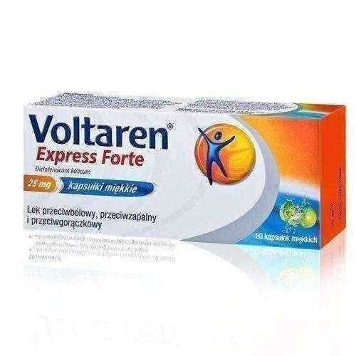 Voltaren Express Forte x 20 capsules, treatment of pain, eg. Muscle
