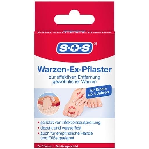 Wart removal, strongest wart remover, SOS WARTS-Ex patch - UKDorf