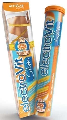 Weight loss, electrolytes, ElectroVit SLIM x 20 effervescent tablets - UKDorf
