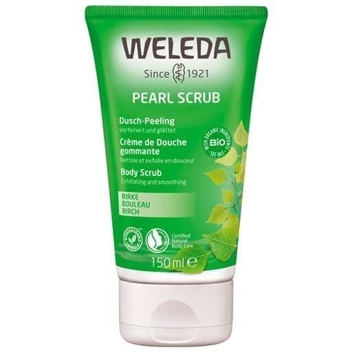 WELEDA birch shower peeling, pearl body scrub, carnauba, beeswax - UKDorf