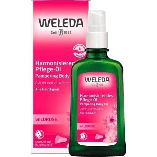 WELEDA wild rose harmonizing care oil, Jojoba oil, Almond oil, Rosehip seed oil - UKDorf