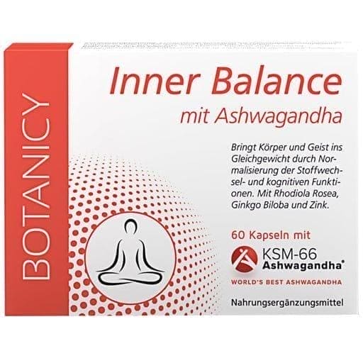 Withania somnifera, Rhodiola Rosea, INNER BALANCE, Ashwagandha KSM-66 - UKDorf