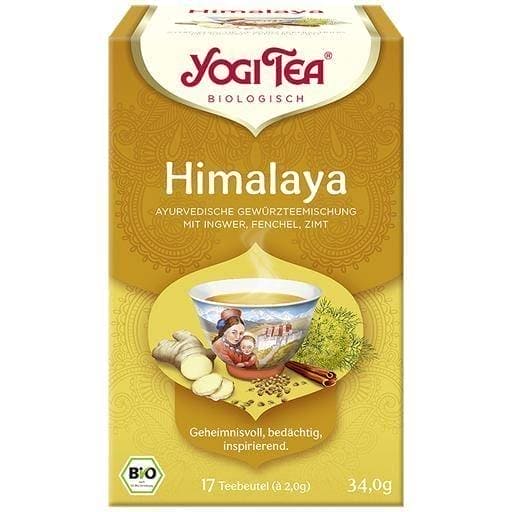 YOGI TEA Himalaya organic filter bags 17X2 g ginger, fennel and cinnamon UK
