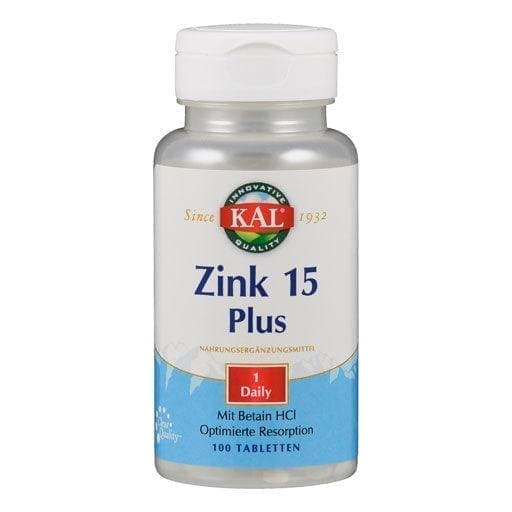 ZINC 15 Plus tablets - UKDorf