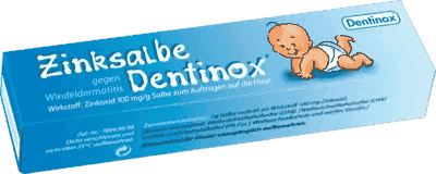 ZINC Ointment Dentinox, diaper rash, healing wound itchy, bottom sores - UKDorf