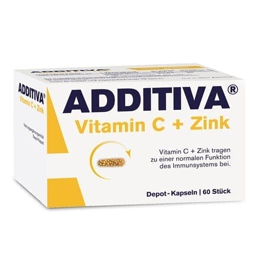 Zinc sulfate, ascorbic acid, ADDITIVA Vitamin C Depot 300 mg capsules - UKDorf