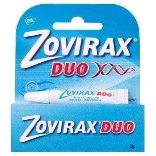 ZOVIRAX DUO cream, treatment of herpes of the lips and changes occurring on the face
