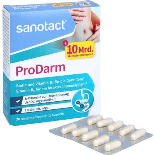 10 billion lactic acid bacteria, ProDarm gastro-resistant hard capsules