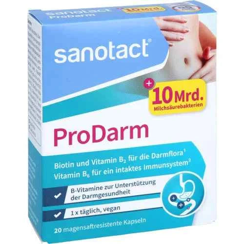 10 billion lactic acid bacteria, ProDarm gastro-resistant hard capsules