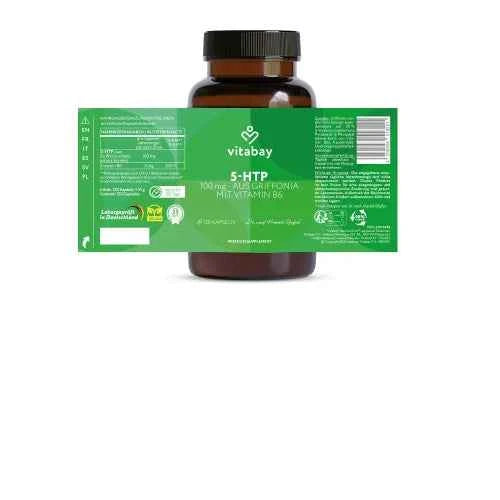 5-HTP 100 mg Griffonia + Vitamin B6 Capsules 120 count