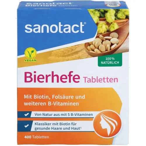 6 B vitamins to support healthy hair growth Brewer's yeast tablets