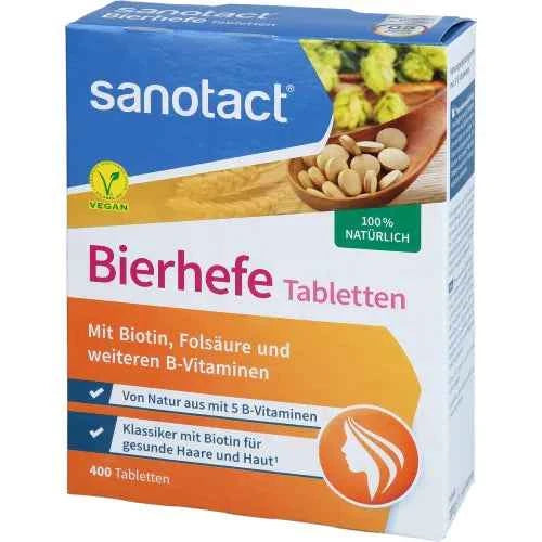 6 B vitamins to support healthy hair growth Brewer's yeast tablets