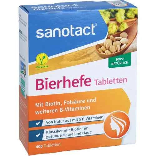 6 B vitamins to support healthy hair growth Brewer's yeast tablets