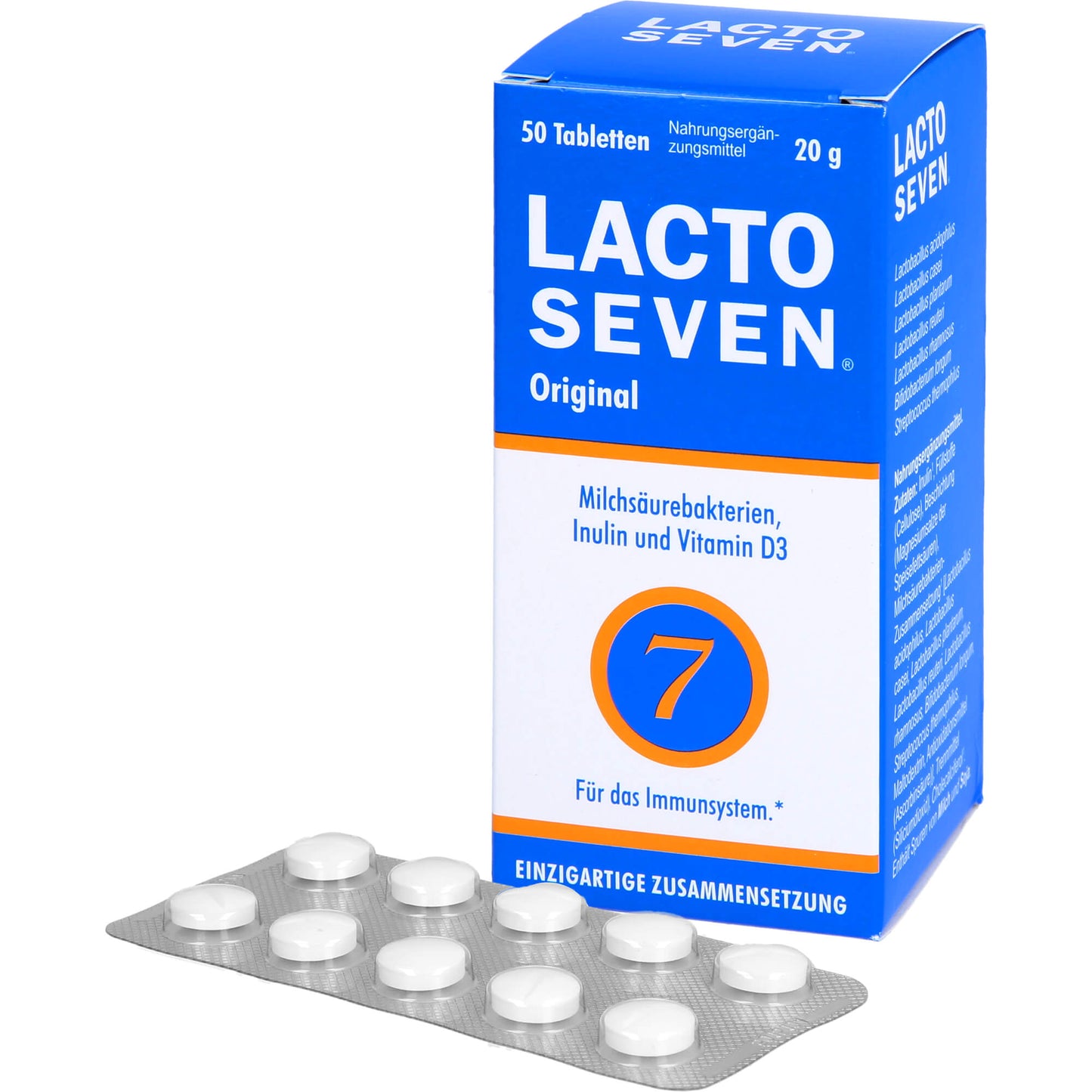 7 probiotic lactic acid bacteria LACTO SEVEN tablets