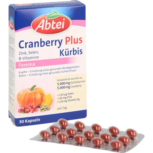 ABBEI pumpkin seeds, Plus Cranberry, bladder, pelvic support, copper