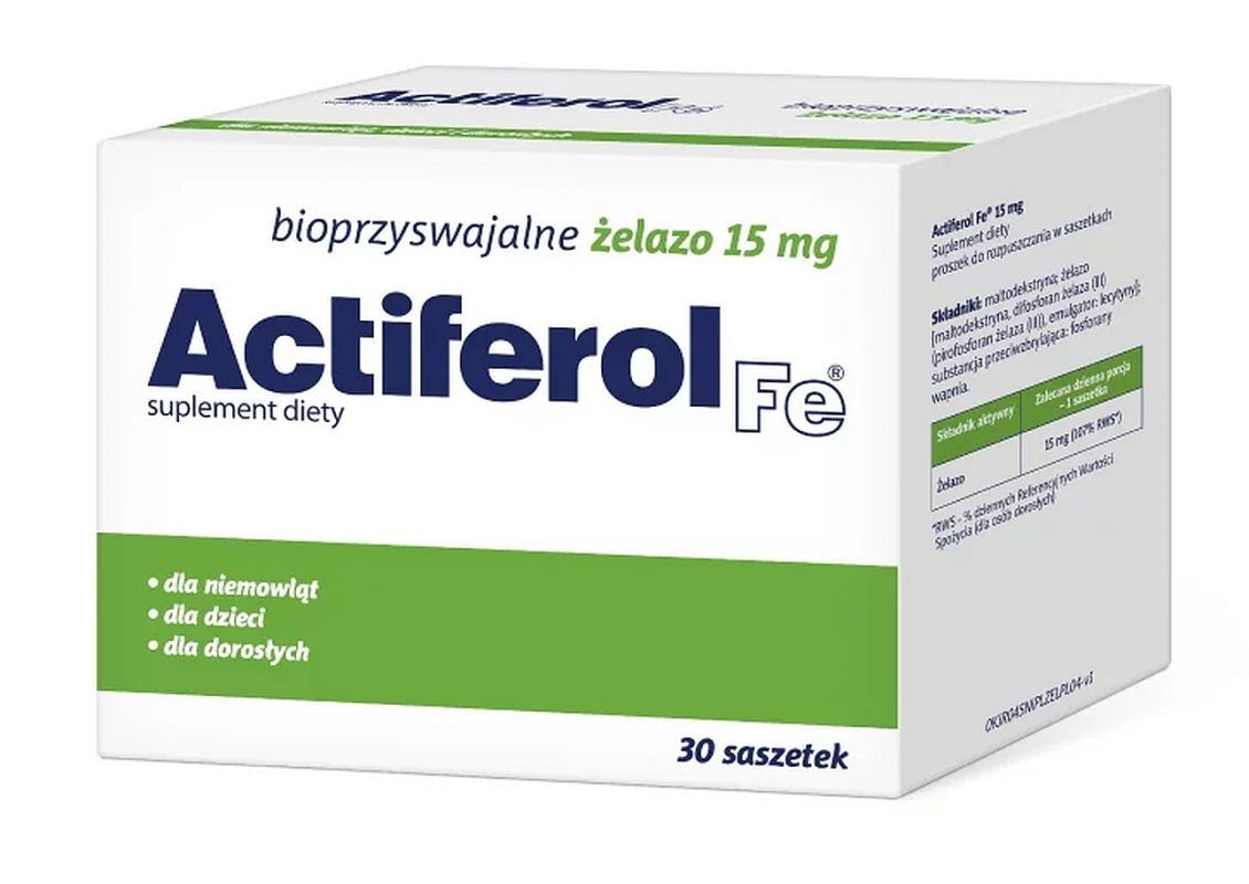 ACTIFEROL Fe 0,015gx 30  iron deficiency and anemia