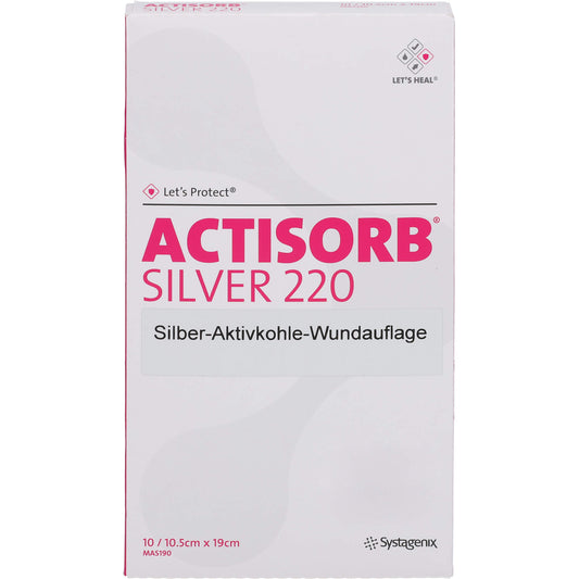 ACTISORB 220 Silver 10.5x19 cm sterile compresses