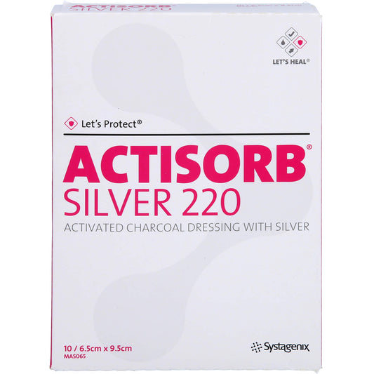 ACTISORB 220 Silver 6.5x9.5 cm sterile compresses