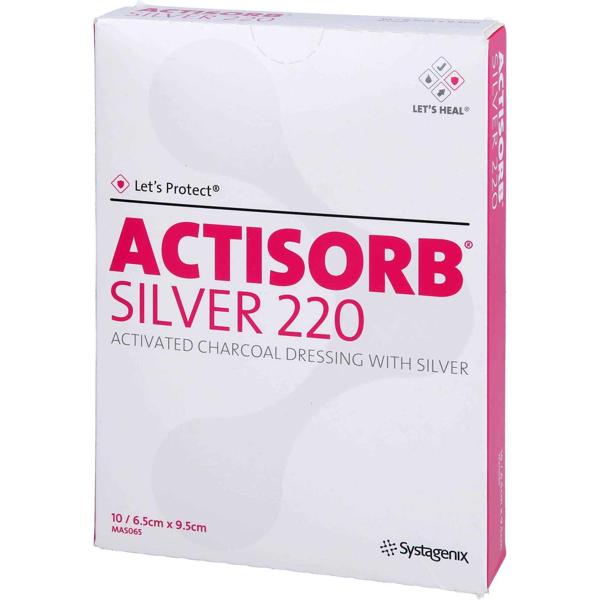 ACTISORB 220 Silver 6.5x9.5 cm sterile compresses