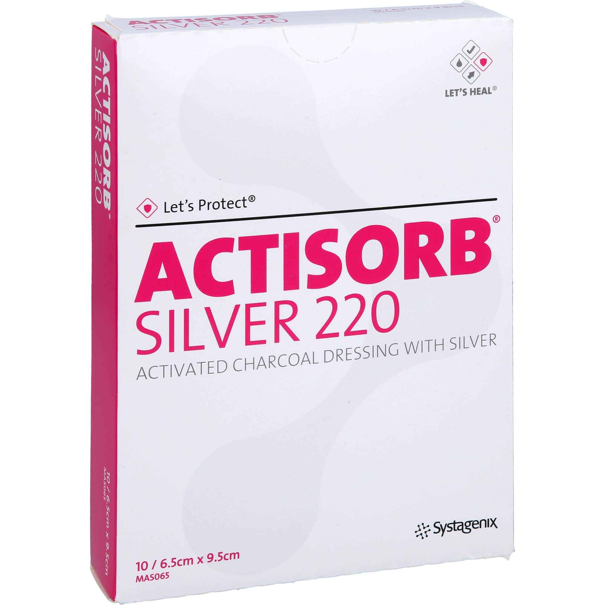 ACTISORB 220 Silver 6.5x9.5 cm sterile compresses