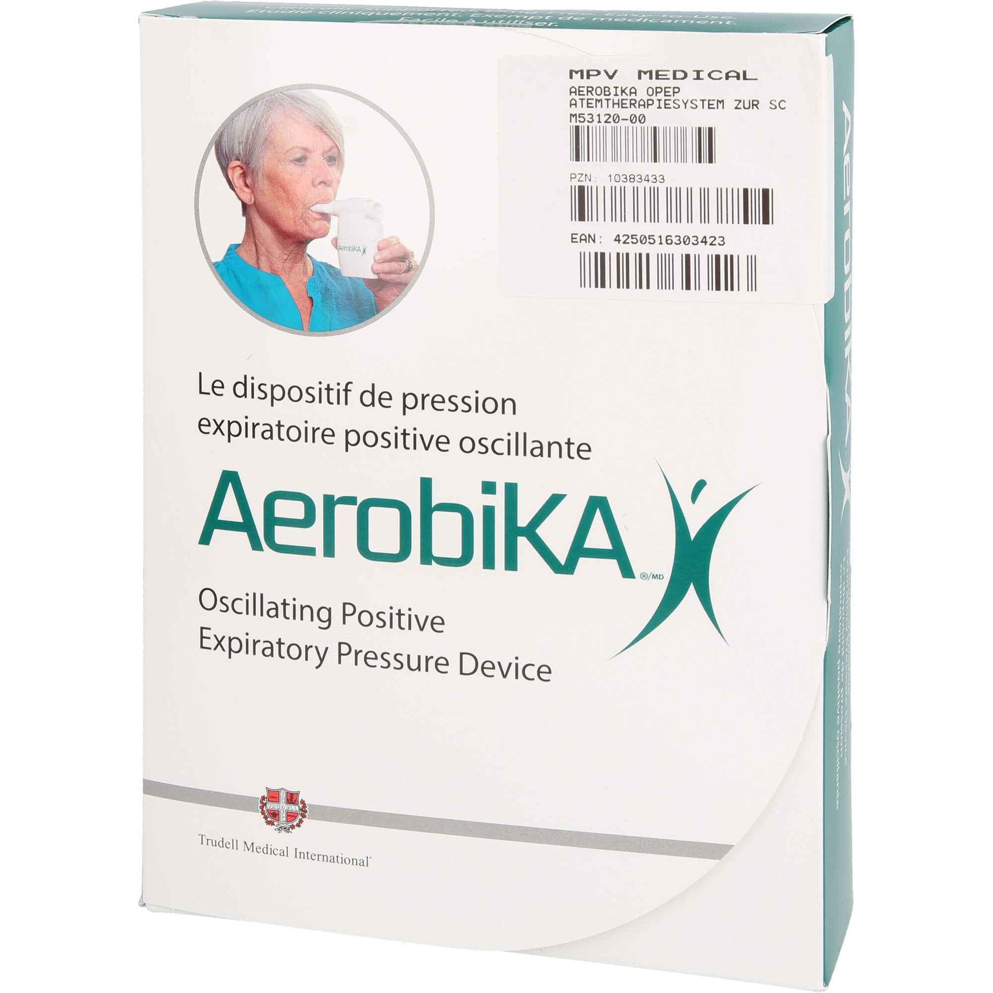 AEROBIKA OPEP respiratory therapy device for loosening mucus