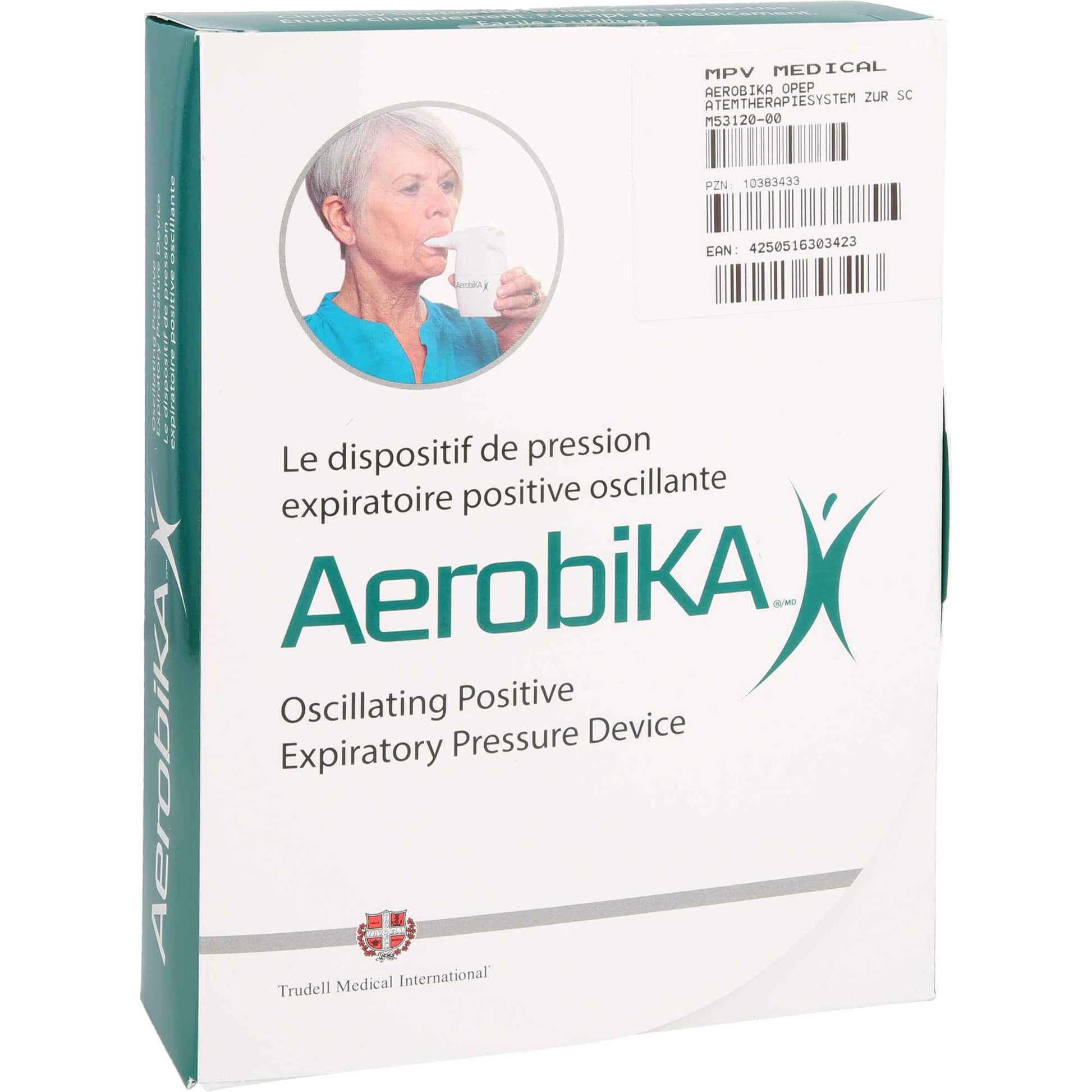 AEROBIKA OPEP respiratory therapy device for loosening mucus